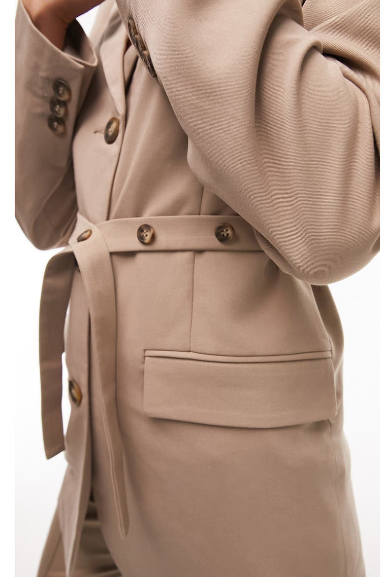 Belted Blazer, Alternate, color, TAN