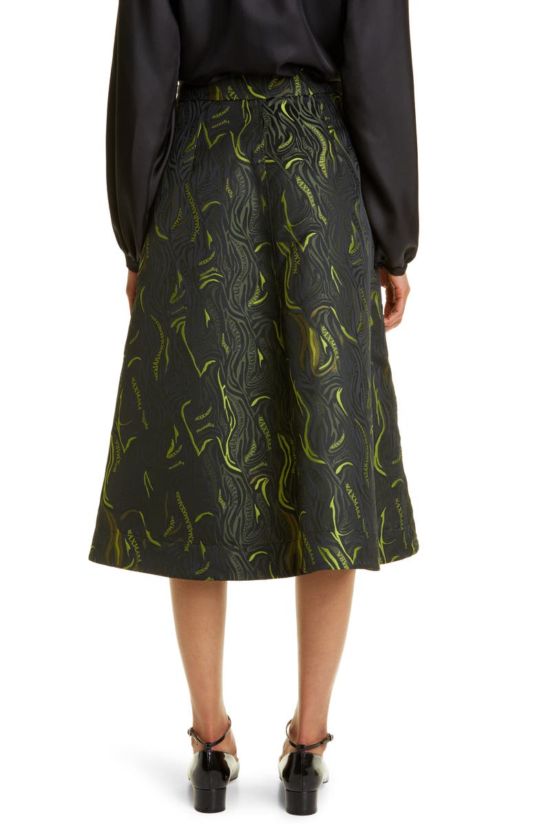 Max Mara Cellula Logo Embroidery Skirt, Alternate, color,