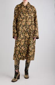 Dries Van Noten Rain Weave Floral Coat