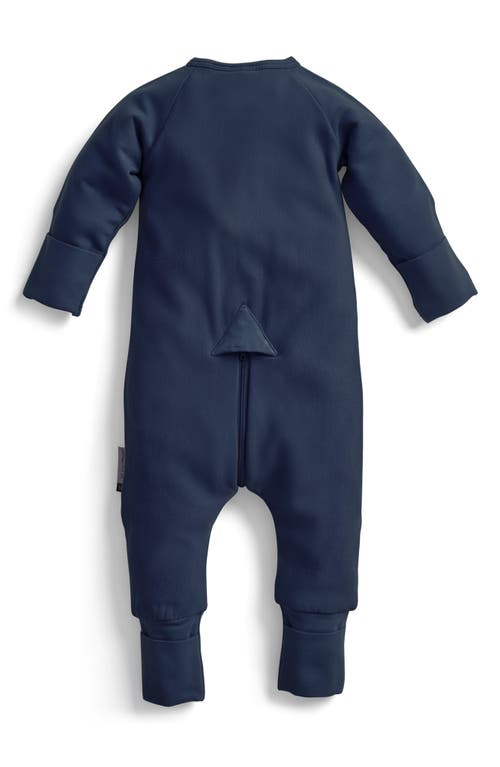 Ergopouch 1.0 Tog Long Sleeve Layering Romper In Blue