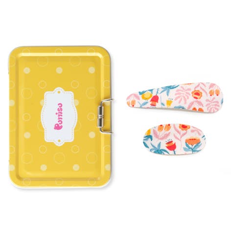 2pc Mixed Shape Clip Set  - Floral