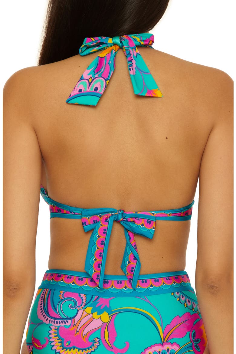 Mykonos Banded Halter Bikini Top, Alternate, color, MULTI
