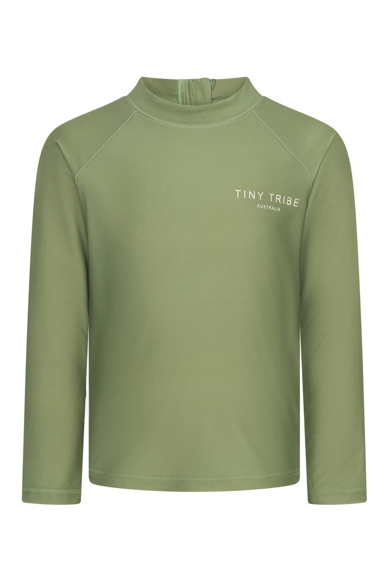 Kids Core Long Sleeve Rashguard, Main, color, OLIVE