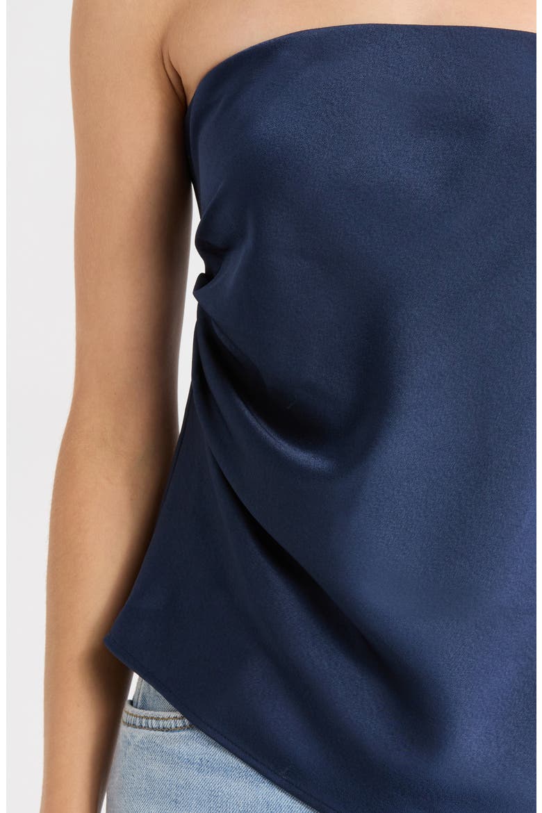 Vienna Strapless Top, Alternate, color, NAVY