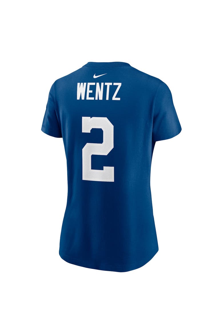 Women's Nike Carson Wentz Royal Indianapolis Colts Name & Number T-Shirt, Main, color, ROYAL