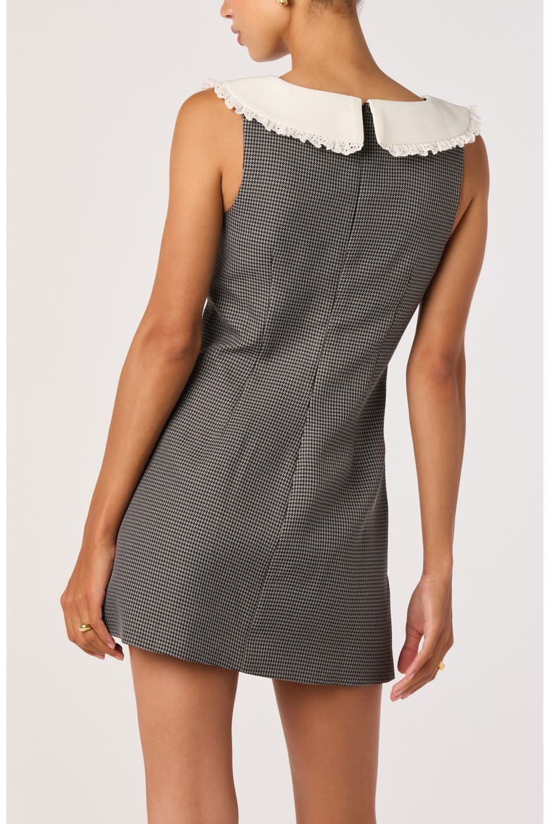 Betha Check Minidress, Alternate, color, CHARCOAL
