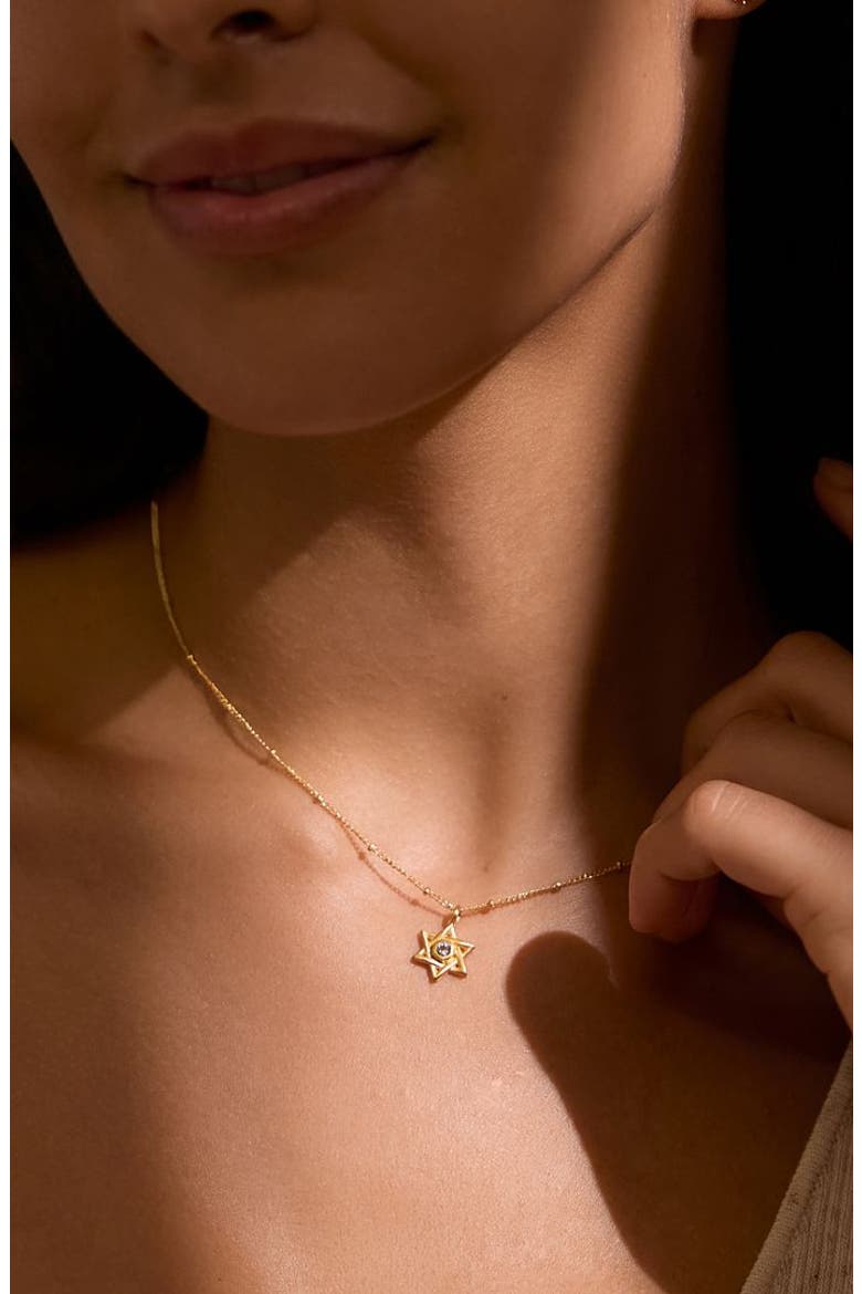 Guiding Faith Star of David Necklace, Alternate, color, Gold