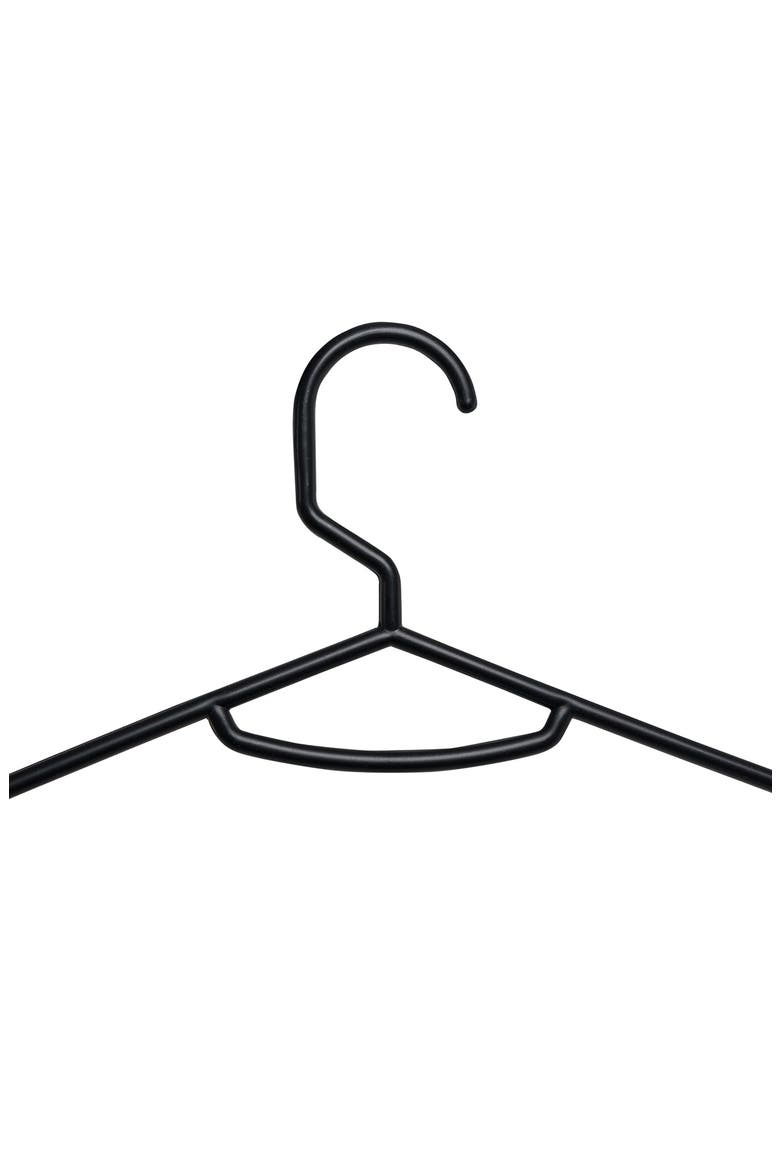 Recycled Plastic Black Hangers - Pack of 60, Alternate, color, BLACK