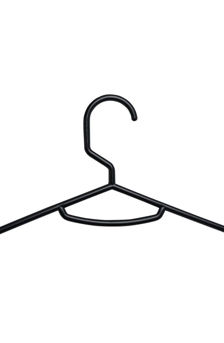 HONEY-CAN-DO Recycled Plastic Black Hangers - Pack of 60, Alternate, color, 