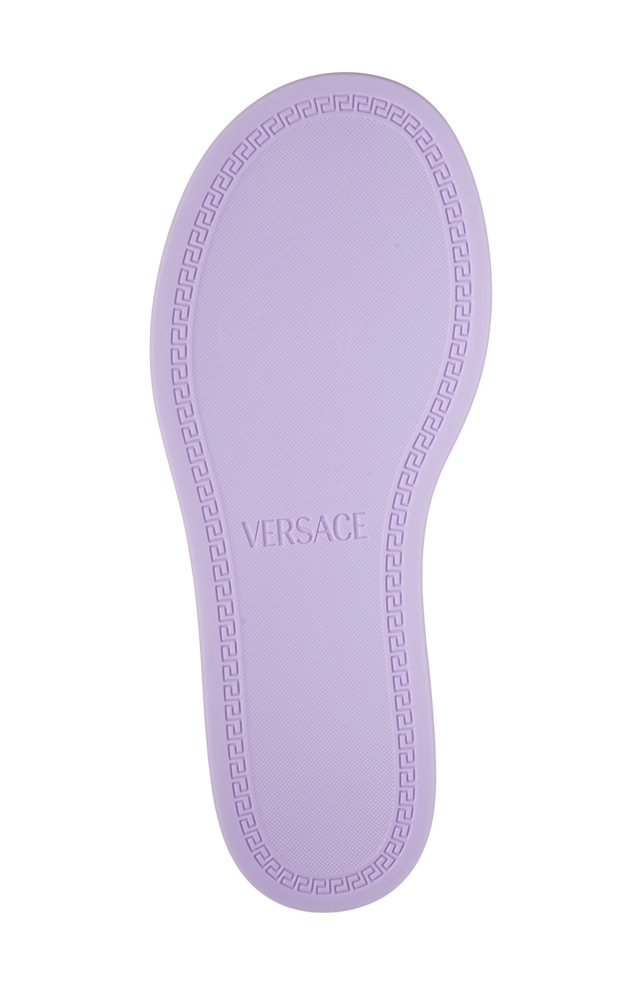 Medusa Flip Flop, Alternate, color, DUSTY LAVENDER-VERSACE GOLD