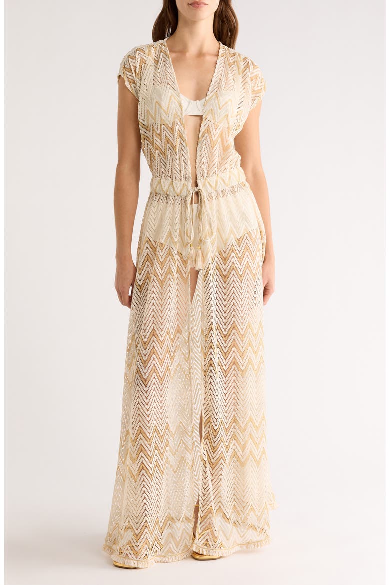 Katherine Cover-Up Maxi Dress, Main, color, SANDSTONE CHEVRON