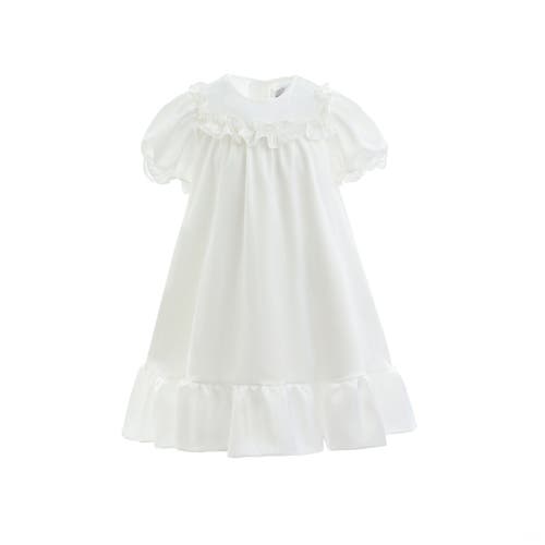 Sweet Cactus Ruffle Berlin Dress In White