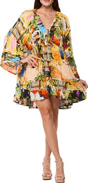 RANEES Long Sleeve Minidress