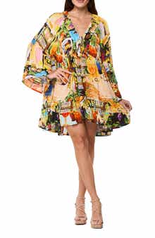 RANEES Long Sleeve Minidress