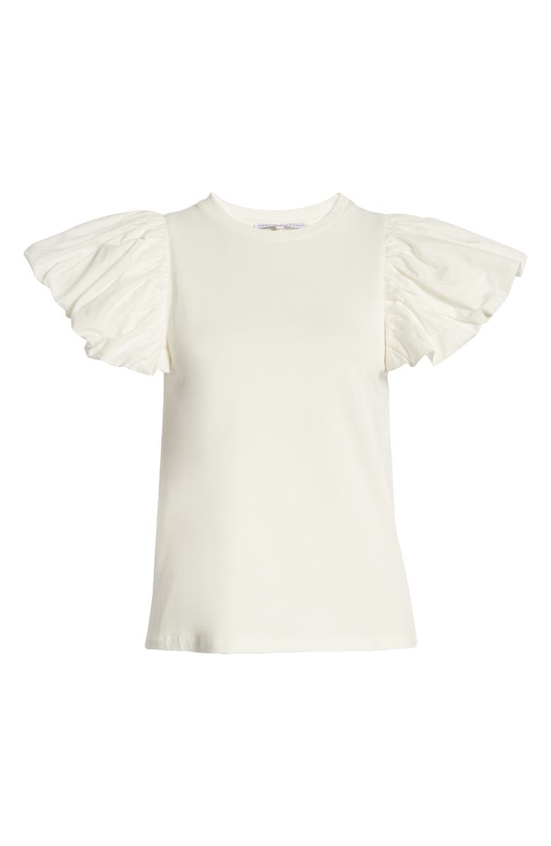 English Factory Balloon Sleeve Top, Alternate, color, White