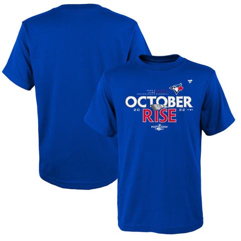 Youth Fanatics Branded Royal Toronto Blue Jays 2022 Postseason Locker Room T-Shirt