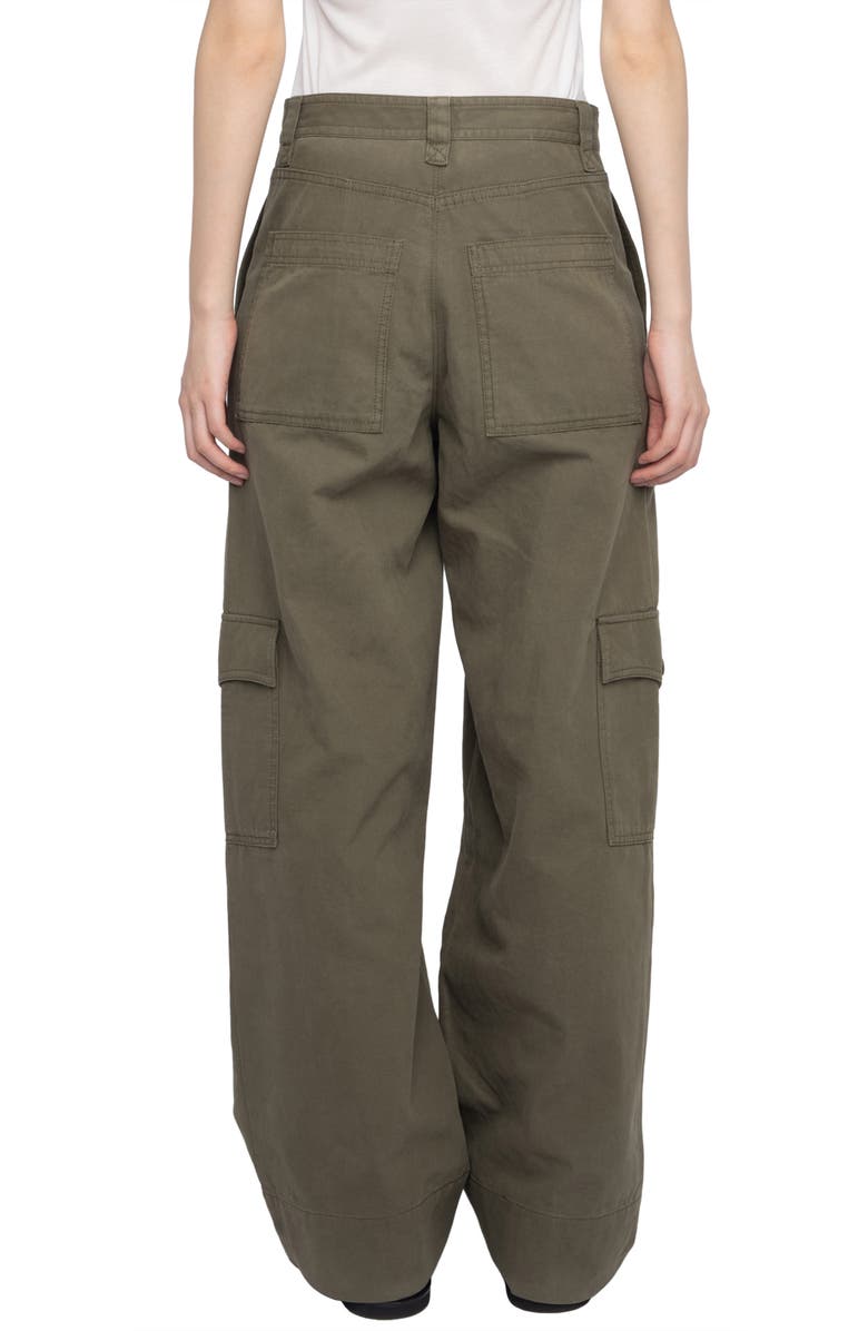 Zadig & Voltaire Cotton Canvas Cargo Pants, Alternate, color,