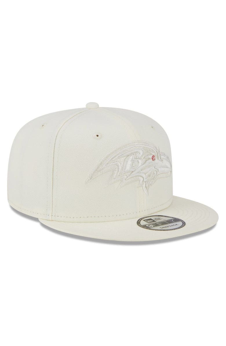 New Era Men's New Era Cream Baltimore Ravens Color Pack 9FIFTY Snapback Hat, Alternate, color,