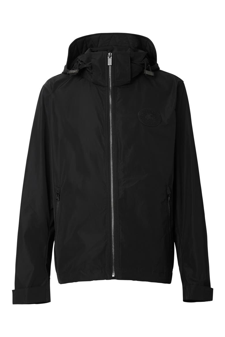 Robinson Hooded Zip Up Waterproof Jacket, Alternate, color, BLACK