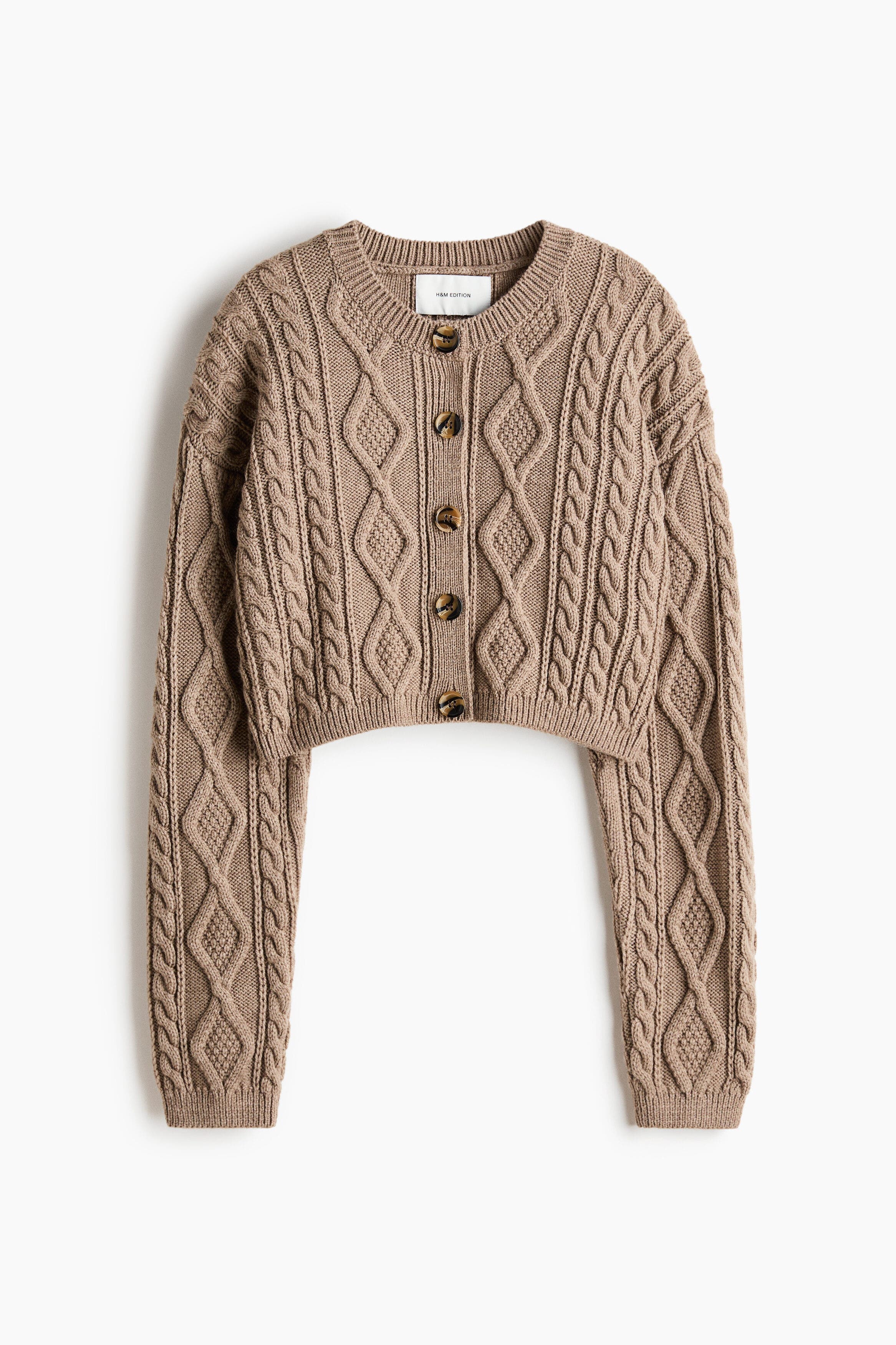 Cable-knit Cardigan