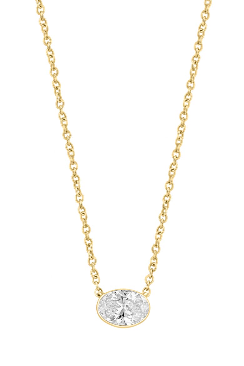 Lab-Grown Diamond Pendant Necklace, Main, color, GOLD