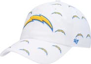 '47 Women's '47 White Los Angeles Chargers Team Confetti Clean Up Adjustable Hat