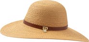 Lauren Ralph Lauren Straw Sunhat with Padlock Charm