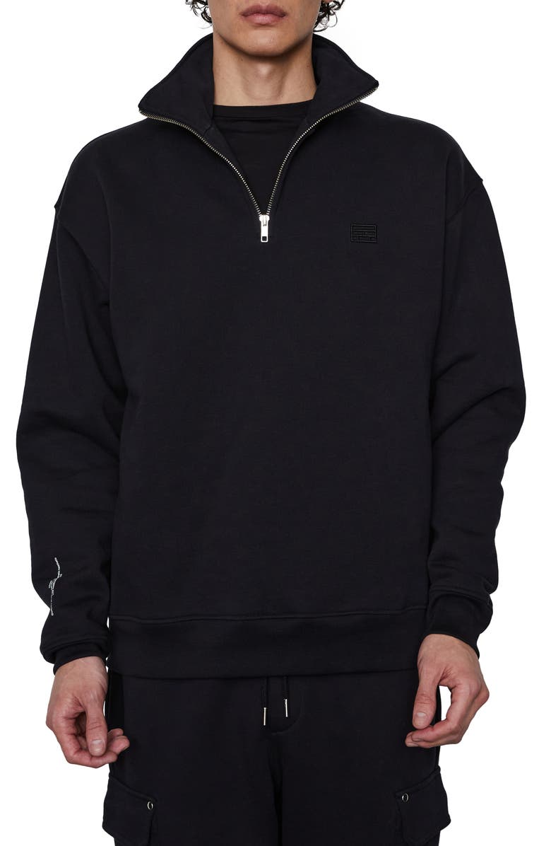 FRAME The Essential Half Zip Pullover, Main, color, 