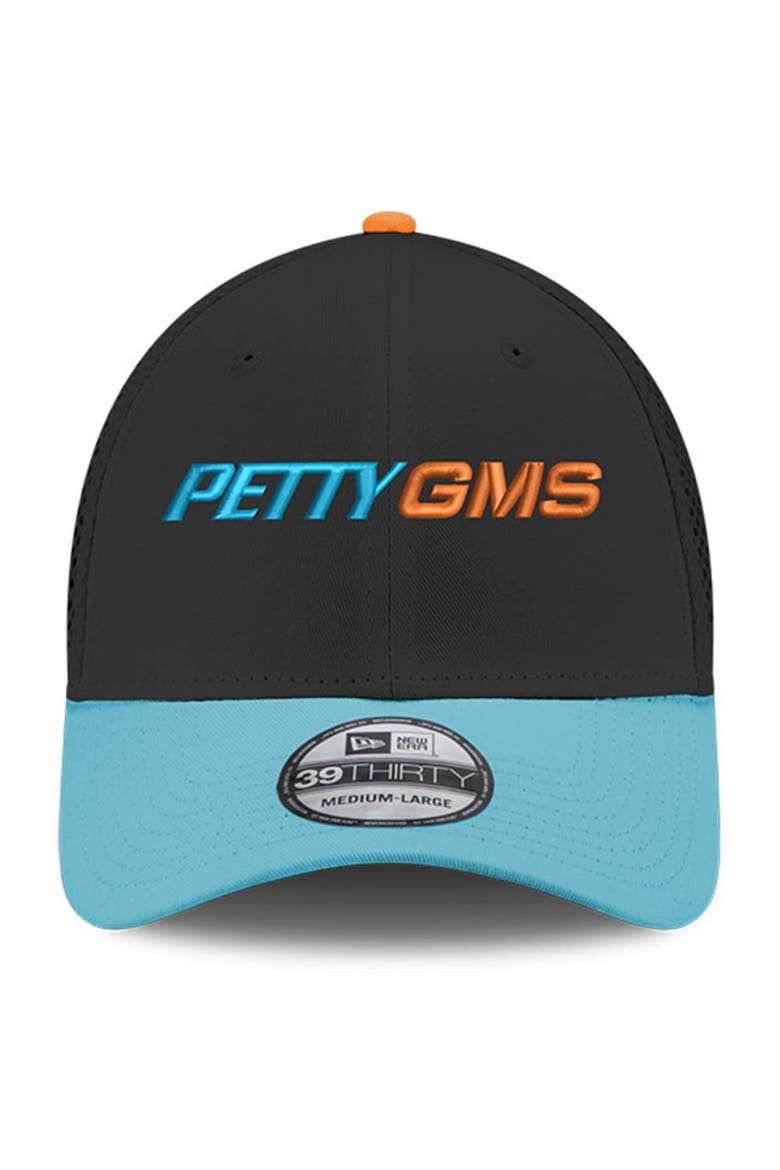 Men's New Era Black Petty GMS Motorsports NEO 39THIRTY Flex Hat, Alternate, color, Black