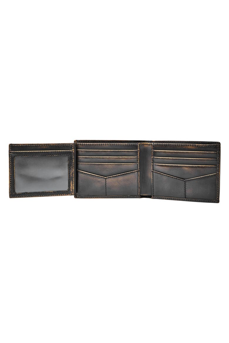 Wade Leather Wallet, Alternate, color, BLACK