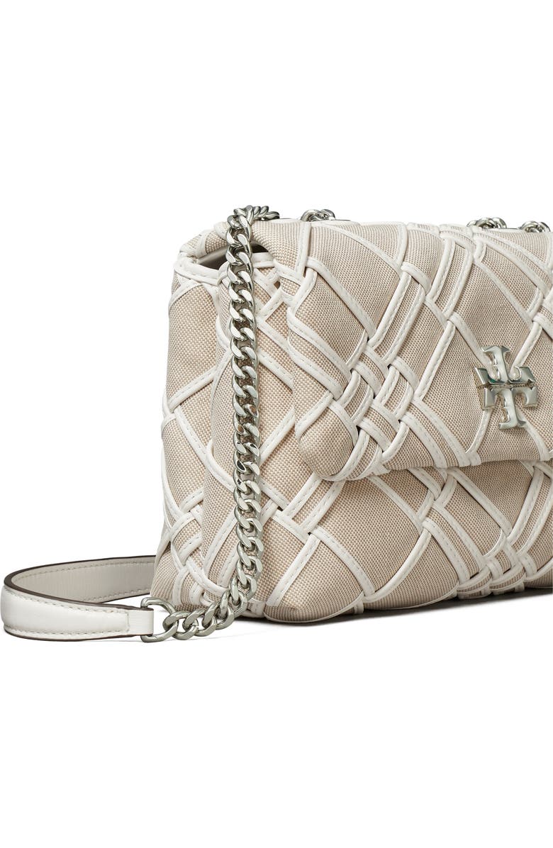 Tory Burch Small Kira Woven Canvas Convertible Shoulder Bag, Alternate, color,