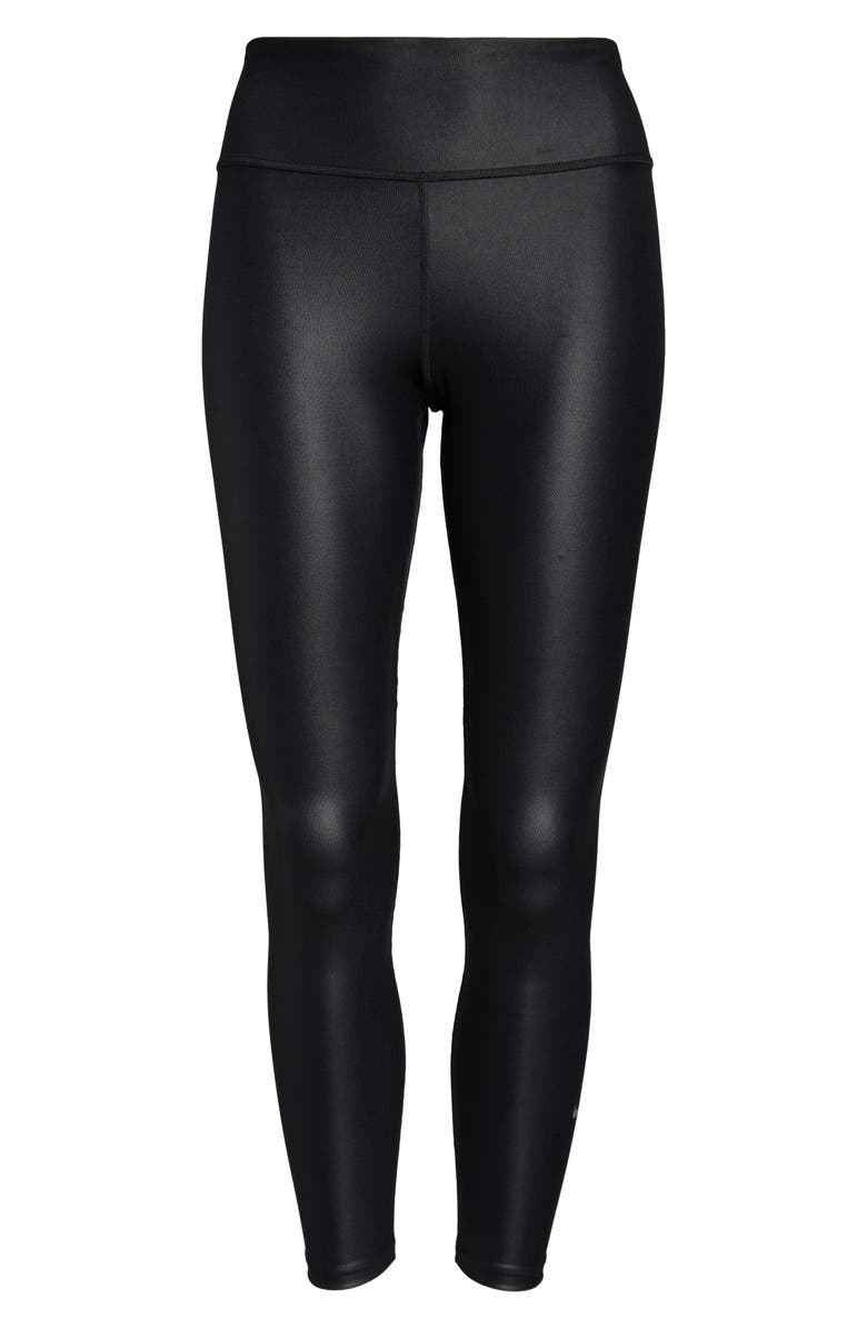 Nike One Faux Leather Mid Rise 7/8 Leggings, Alternate, color,