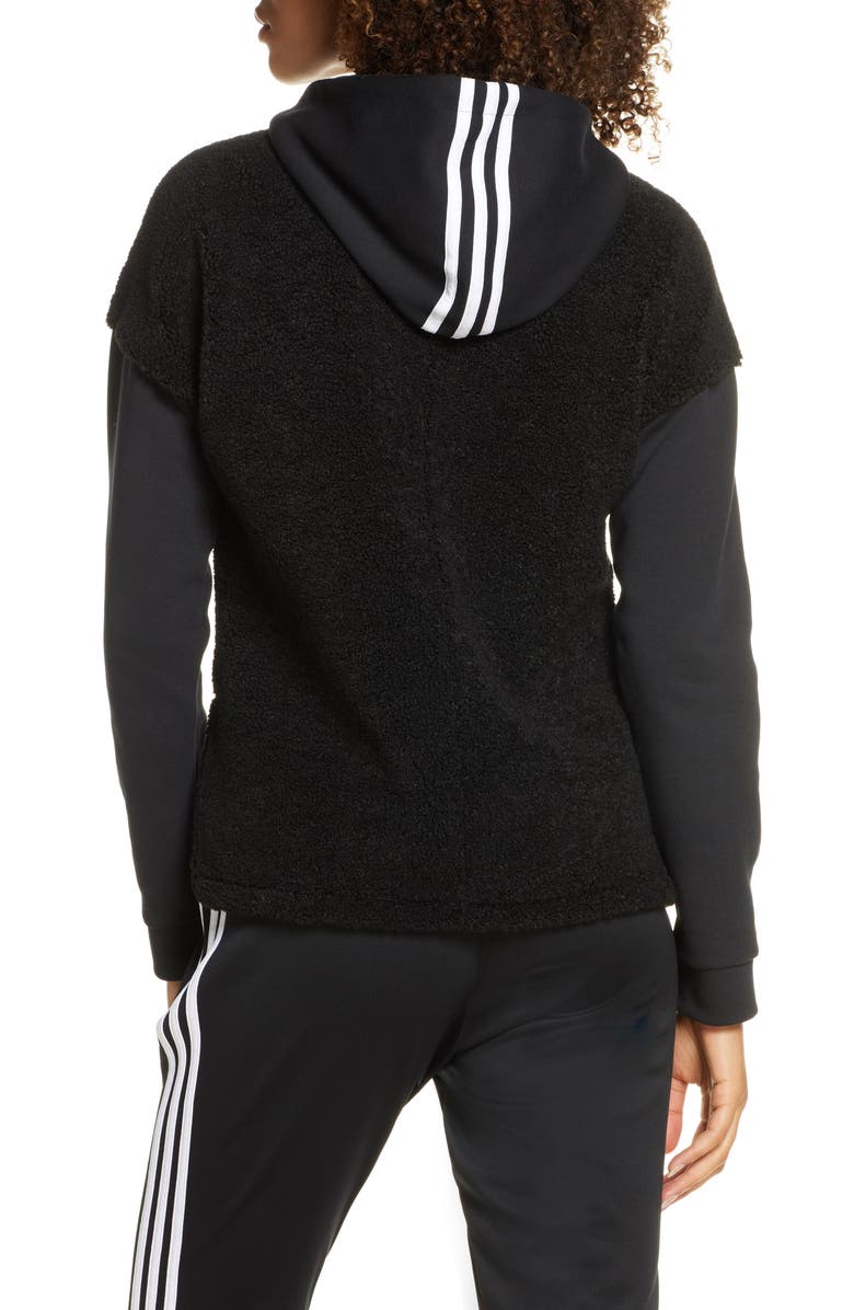 adidas Toggle Fleece Hoodie, Alternate, color, 