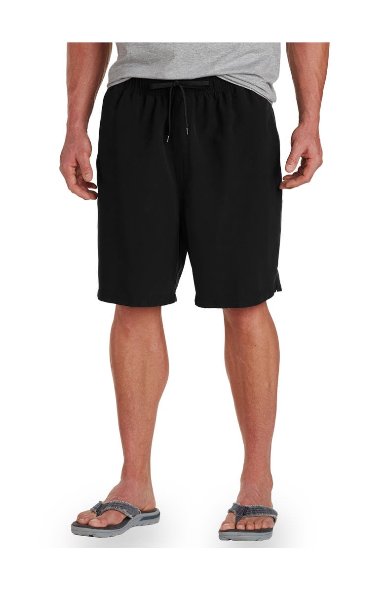 Harbor Bay by DXL Big & Tall Swim Trunks, Main, color, Black