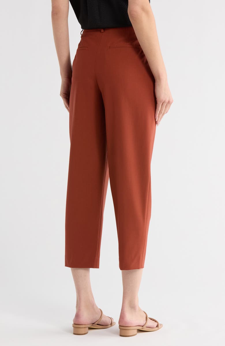 Theory High Waist Wool Blend Pants, Alternate, color, Rust