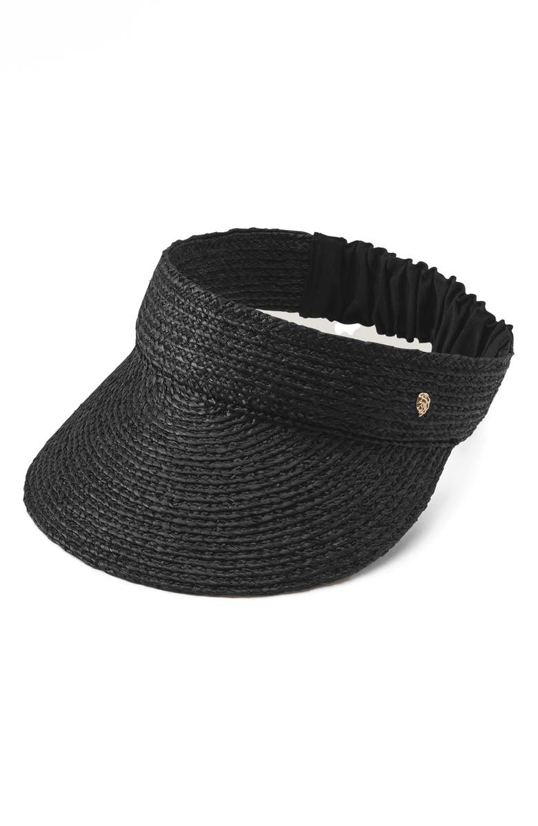 Helen Kaminski Medea Raffia Sun Visor, Main, color, 