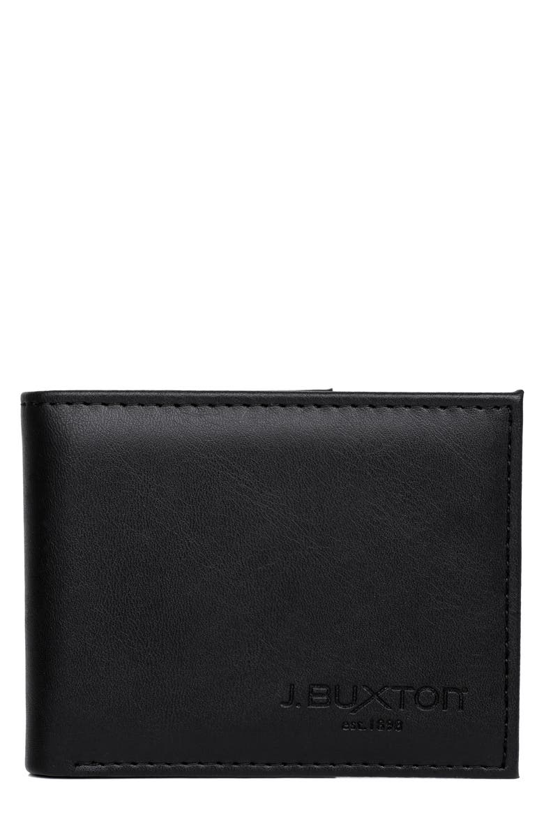 Smooth RFID Bifold, Main, color, BLACK