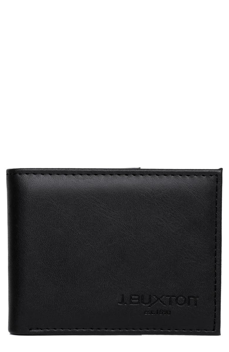 BUXTON Smooth RFID Bifold, Main, color, Black