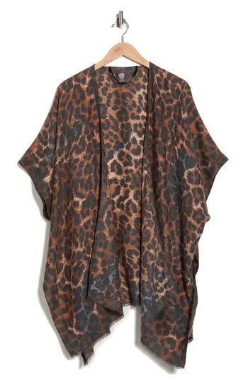 Vince Camuto Brushstroke Leopard Topper In Animal Print