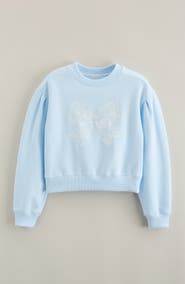 Nordstrom Kids' Pretty Lace Appliqué Sweatshirt