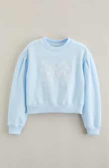 Kids' Pretty Lace Appliqué Sweatshirt
