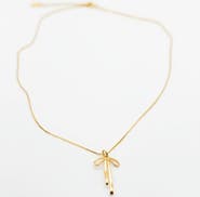 Ivy & Pearl Co. Graceful Bow Necklace