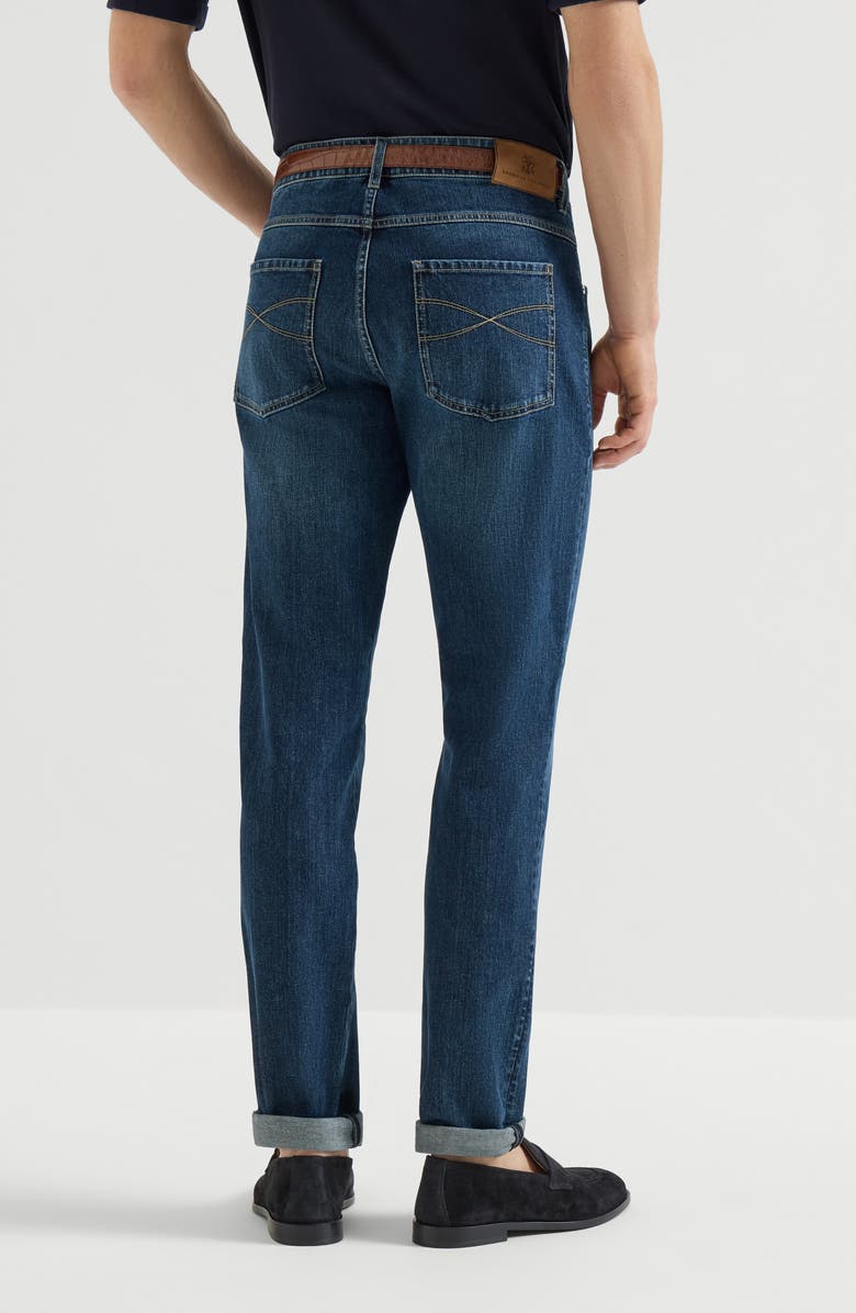 Brunello Cucinelli Slim fit five-pocket trousers, Alternate, color, 