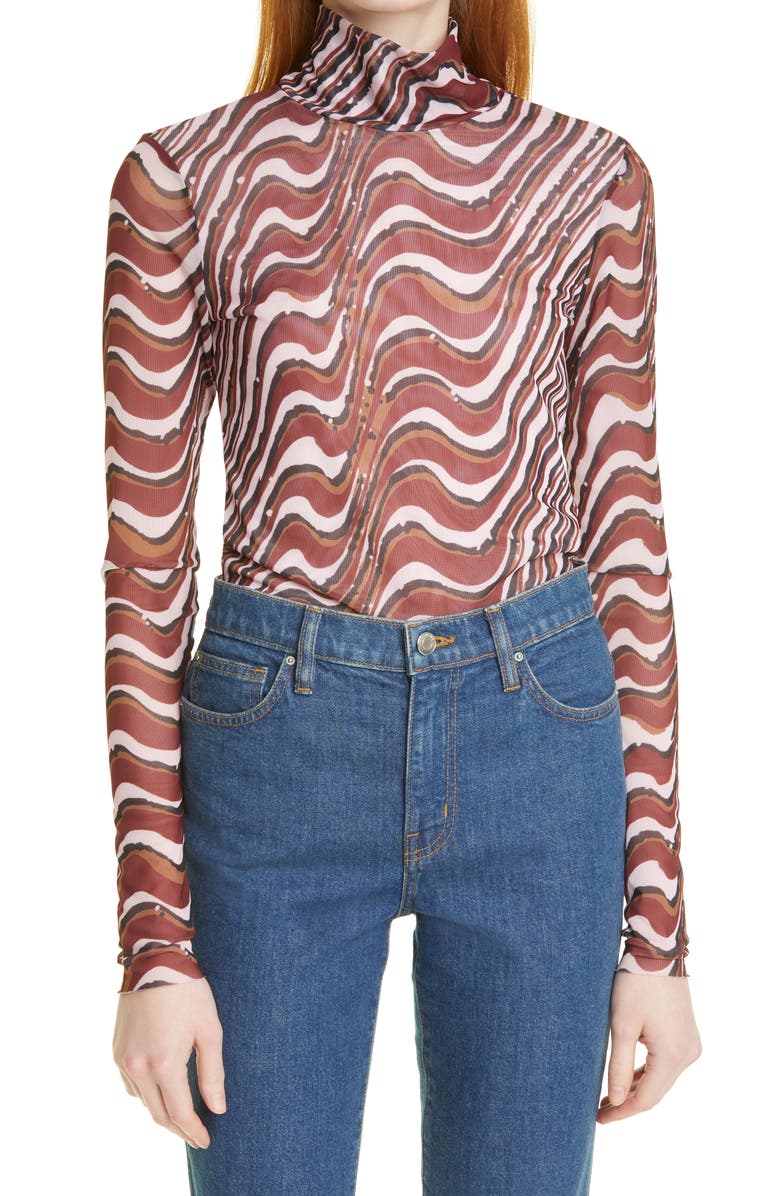 Baum und Pferdgarten Jodi Stripe Long Sleeve Top, Main, color, 