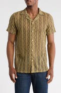 T.R. PREMIUM Modern Fit Textured Camp Shirt