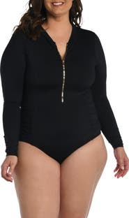 La Blanca Island Goddess Ruched One-Piece Swimsuit