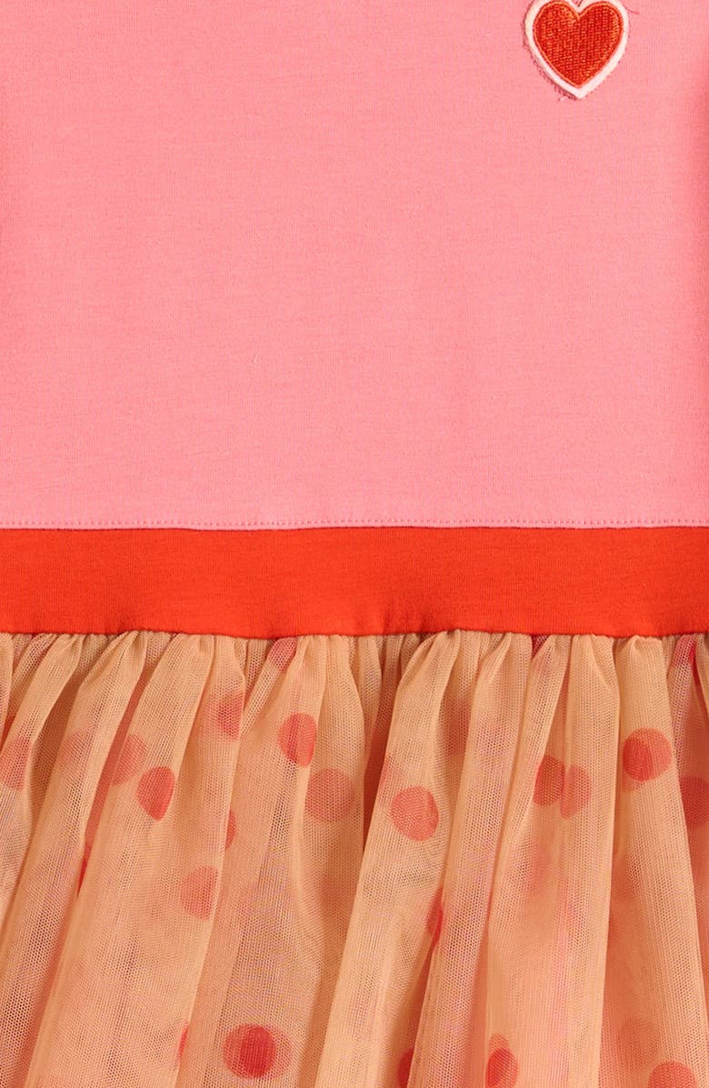 Mini Rodini Kids' Polka Dot Tulle Party Dress, Alternate, color, Pink