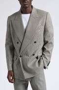 AMIRI Sequin Houndstooth Double Breasted Sport Coat