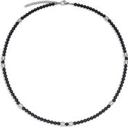 EYE CANDY LOS ANGELES Men's Silas Agate Beaded Necklace