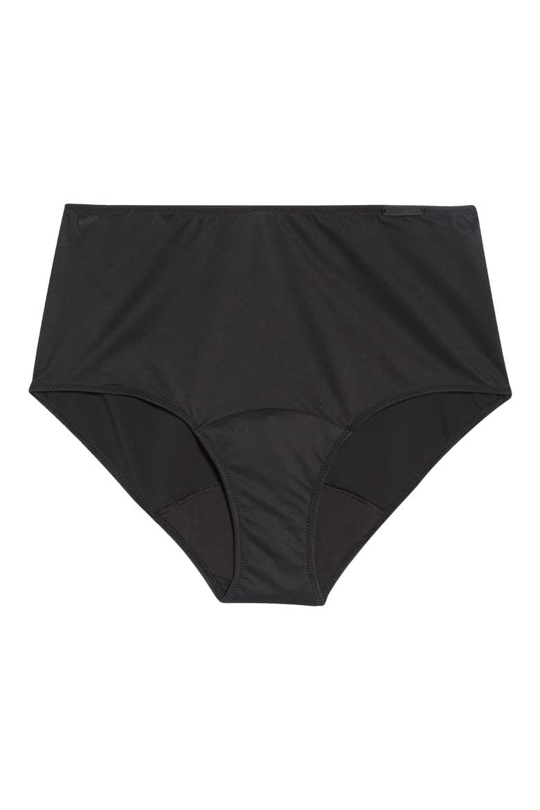Leakproof High Waist Period Briefs, Alternate, color, BLACK-11